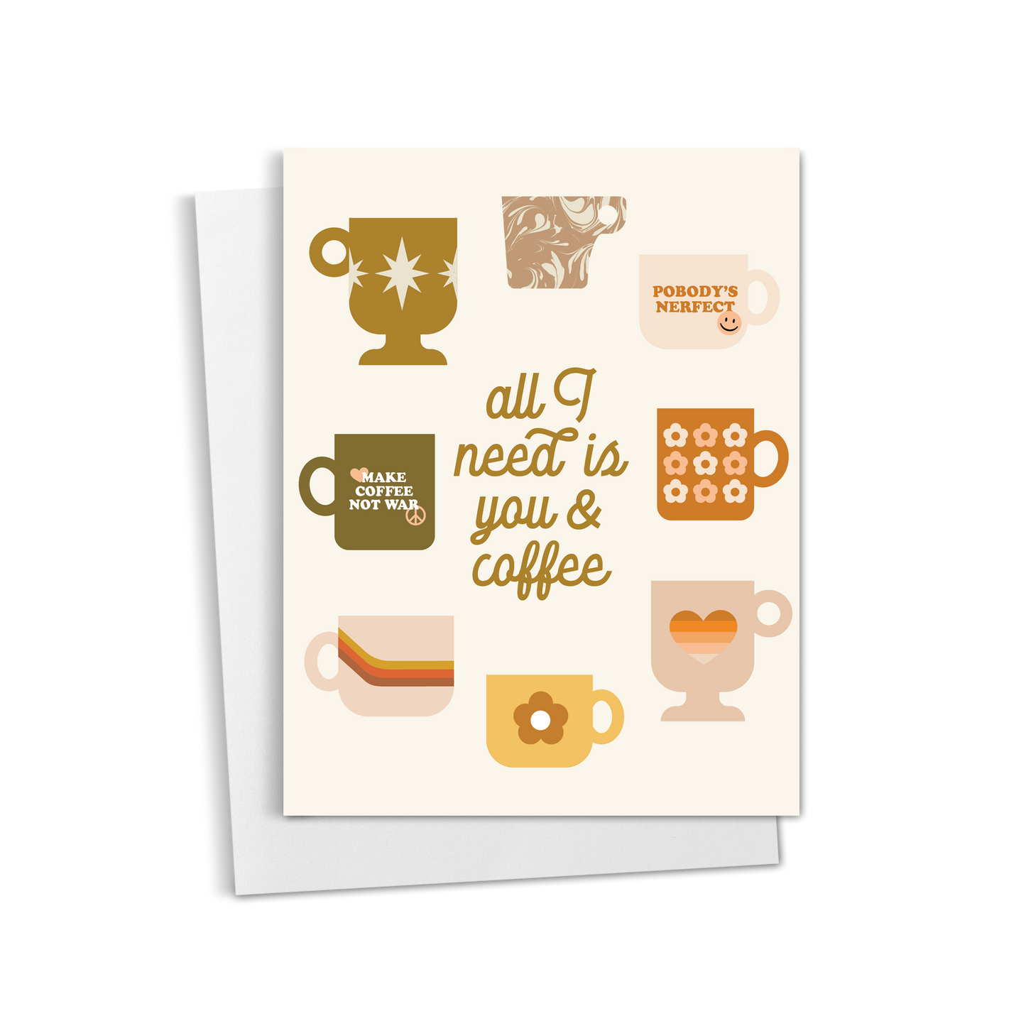 You & Coffee Greeting Card