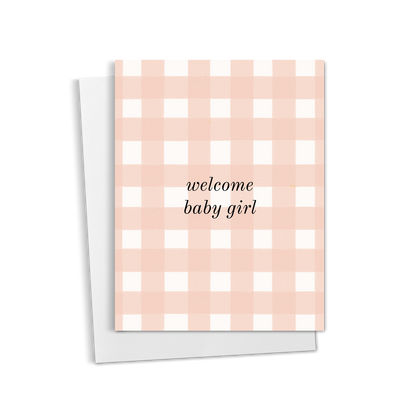 Welcome Baby Girl Greeting Card