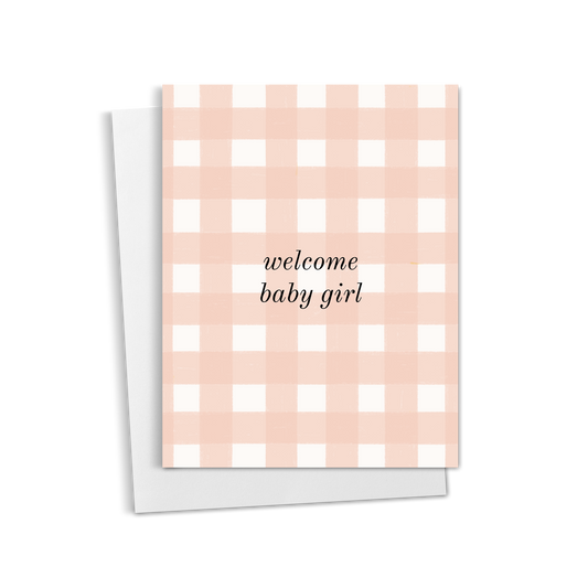 Welcome Baby Girl Greeting Card